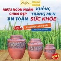 [Chum Gốm Ngâm Rượu Bát Tràng Chum Sành 5 lít, 10 lít, 20Lít,30 lít, 50 lít Tài Lộc Gốm Sứ Bát Tràng