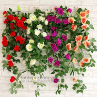 Chùm Hồng Leo 1m – Cây giả siêu đẹp