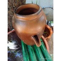 Chum Lu Gốm Đất Nung 30cm - Thác Nước, Lọc Thủy Sinh, Trồng Cây, Trang Trí Hồ Cá - Sala Gốm Chăm