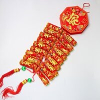 Chùm pháo mô hình chữ Việt trang trí tết mừng xuân (giá 1 chùm)