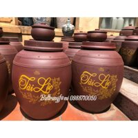 Chum sành đất nung Bát Tràng - Nâu đất nung,50 lít