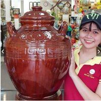 Chum sành đựng gạo, đựng nước, ngâm r.ư.ợ.u 10L 20L 30L 40L 50L chuẩn hàng Bát Tràng