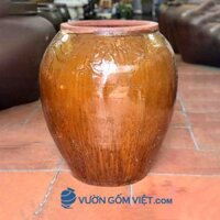 Chum sành đựng nước trang trí sân vườn 100L