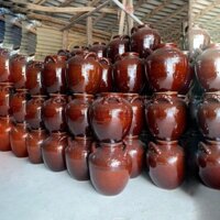 Chum sành men nâu ngâm rượu loại 10L 20L 30L 40L 50L * gốm sứ Bát Tràng