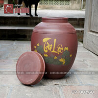 Chum sành ngâm rượu 30 lit Tài Lộc 1 nắp