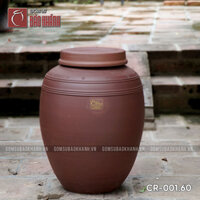 Chum sành ngâm rượu 60 lit 1 nắp