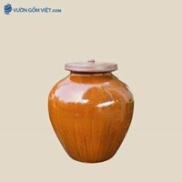 Chum Sành Ngâm Rượu Có Tráng Men Nắp Lớn 30 Lít