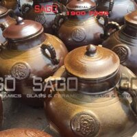 Chum Sành Ngâm Rượu Đông Triều 120 Lít | Chum Sành Hạ Thổ Không Tráng Men