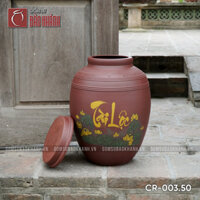 Chum sành ngâm rượu Tài Lộc 50 lit 1 nắp