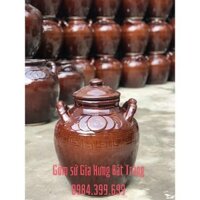 Chum sành tráng men đựng gạo rượu 100L