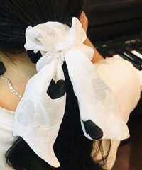 Chun buộc tóc vải Cột tóc vả hình nơ xinh HOT HIT COMBO 2 CÁI  MÀU NGẪU NHIÊN  - Mẫu 1