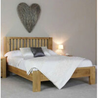 Chunky 1m x 2m : Giường Ngủ Gỗ Sồi - Nan Dọc