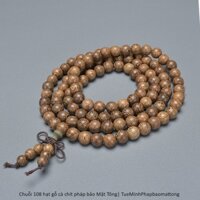 Chuỗi 108 hạt từ cây gỗ cà chít pháp bảo mật tông