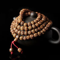 Chuỗi 8mm 108 hạt Kim Cang old tự nhiên Tây Tạng Nepal