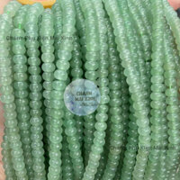 Chuỗi Đá Bánh Xe Màu Xanh Thạch Anh - 3 Size -  Phụ Kiện Xâu Phối Vòng Tay Vòng Cổ Phong Thủy May Mắn Nam Nữ