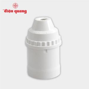 Chuôi đèn CP E27 (nhựa, màu trắng) (ĐQ LH01 E27)