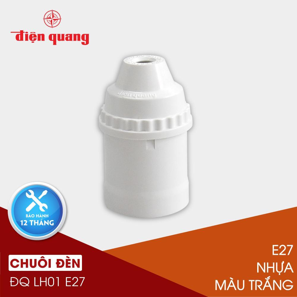 Chuôi đèn CP E27 (nhựa, màu trắng) (ĐQ LH01 E27)