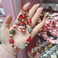 Chuỗi điện thoại chính thức Pop Mart Giáng sinh dễ thương với dây đeo điện thoại có nơ, móc khóa, quà tặng treo túi