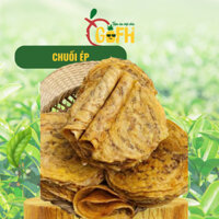 Chuối ép dẻo miếng Tiệm Ăn Cặt Nhà Gofh chính hãng chuối ép dẻo cà mau phơi khô miếng