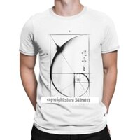 Chuỗi Fibonacci Tỷ Lệ Vàng Nam Áo Toán Kỹ Thuật Geek Vintage Áo Thun Áo Áo Thun Áo Thun Bông Tai Kẹp Áo