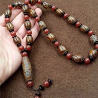 Chuỗi Hạt Đá Mã Não Tây Tạng Dzi Agate Phong Cách Tây Tạng Dzi 7.26