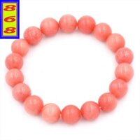 Chuỗi hạt đeo tay đá Hồng Đào 10 ly - hợp mệnh Hỏa, mệnh Thổ