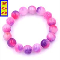 Chuỗi hạt đeo tay đá hồng tím 12 ly - hợp mệnh Hỏa, mệnh Thổ