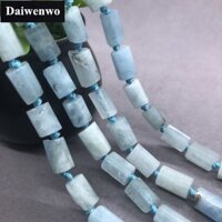 Chuỗi hạt đính đá Aquamarine tự nhiên để làm trang sức DIY