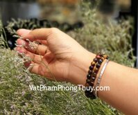 Chuỗi mắt mèo đỏ đen đa sắc 6 li S6832