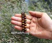 Chuỗi mắt mèo đỏ đen đa sắc 8 li S6831