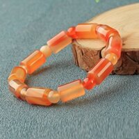 Chuỗi ngọc đeo tay đá agate thiên nhiên mang lại may mắn trong tình yêu, kèm bản Photocopy kiểm đinh ngọc tại SJC