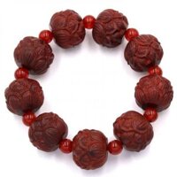 Chuỗi tay hoa sen gỗ trắc đỏ HSDCT38