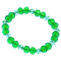 Chuỗi tay pha lê xanh lá cắt giác 8 ly CTFLXLGHFLXLG8 - Vòng chuỗi phong thủy - Không kèm hộp