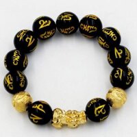 Chuỗi tay thạch anh Phật chú cẩn tỳ hưu 14 ly TH25