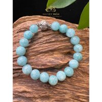 Chuỗi Thiên Hà xanh mix charm 7,5 ly , vòng tay may mắn ,vật phẩm phong thủy bình an