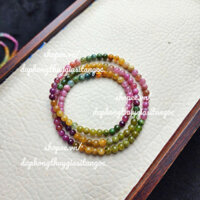 Chuỗi tour maline màu kẹo ngọt size 4.5mm chất đẹp mịn hàng kiểm định