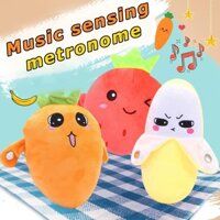 Chuối Trái Cây Cảm Ứng Beat Piano Âm Nhạc Sáng Tạo Cha Mẹ-Con Búp Bê Tương Tác Đồ Chơi Sang Trọng