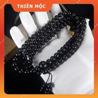Chuỗi tràng 108 hạt gỗ Mun Sừng 8ly, tràng hạt niệm Phật