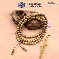 Chuỗi Tràng Gỗ Thơm 108 hạt 12ly HAHANCO Có Thể Đeo Tay Và Cổ, Lần Hạt (BH629-12)