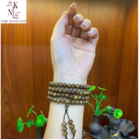 Chuổi tràng hạt 108 hạt 8 li mix charm sen Trầm Hương Mộc Thiên Sơn