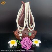 Chuỗi tràng hạt 108 Hạt Bồ Đề Bạch Ngoc tự nhiên ( cây Lá Bối)