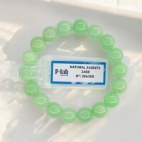Chuỗi Vòng Ngọc Phỉ Thúy Màu Xanh Lý Táo Size 9ly Kèm Kiểm Định P.N.J- Ngọc Trai Trường Thịnh