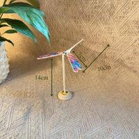 Chuồn chuồn tre ONGTRE cân bằng, để bàn, decor  Loại dày  - Màu sắc