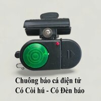 Chuông Báo Cá Điện Tử Cao Cấp Có Còi Hú, Sẵn Pin, Còi Hú khi cá ăn, đèn chớp đỏ