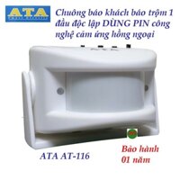 Chuông báo khách báo trộm độc lập ATA AT-116 thích hợp làm chuông cửa báo khách hay làm chuông báo động chống trộm cho c