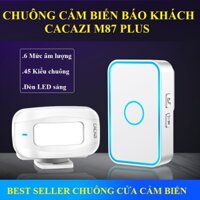 Chuông Báo Khách CACAZI C12, Cảm Biến Hồng Ngoại Báo Động Chống Trộm