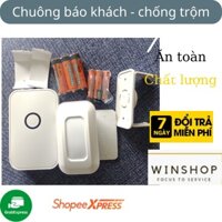 Chuông Báo Khách, Chuông báo trộm không dây, chuông báo cảm biến hồng ngoại, sử dụng Pin tiêu hoặc dây rời