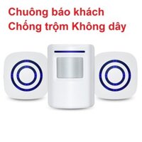 Chuông Báo Khách Kết Hợp Báo Trộm Không Dây Thông Minh 38 Kiểu Chuông, Cảm Biến Chống Trộm Hồng Ngoại