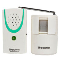Chuông báo khách Tiếng Việt Decom DC1106-2TV không dây 16 kiểu chuông