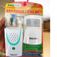 [Chuông báo khách tiếng việt] Chuông báo khách hồng ngoại, chuông báo khách cửa hàng không dây có lời chào tiếng việt